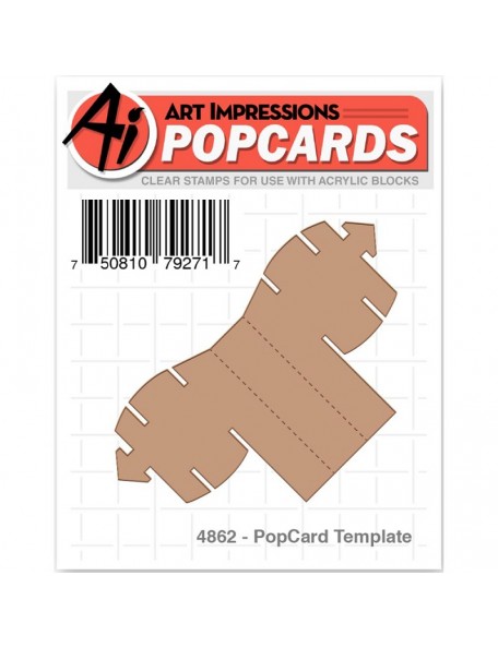 Art Impressions Ideal para crear PopCard, Plantilla