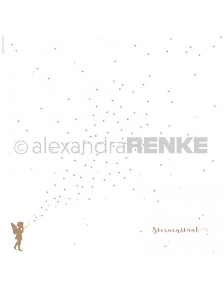 Alexandra Renke Cardstock de una cara 30,5x30,5 cm, Polvo dorado/Sternenstaub gold