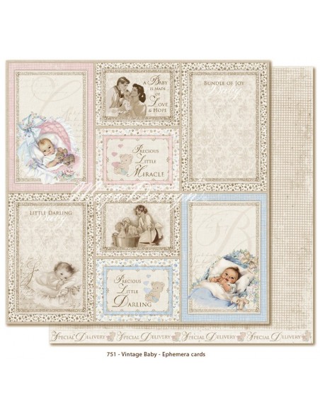 Maja Design Vintage Baby, Ephemera Cards