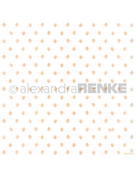 Papel Huevos Puntos Naranja/ Eierpunkte orange - Alexandra Renke