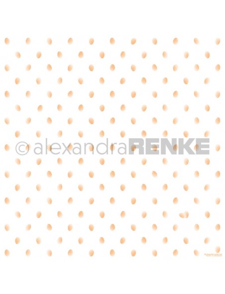 Papel Huevos Puntos Naranja/ Eierpunkte orange - Alexandra Renke