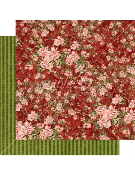 Graphic 45 Floral Shoppe, Burgundy Blossoms