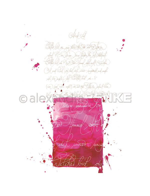Alexandra Renke, Caligrafía rosa/Kalligraphie pink