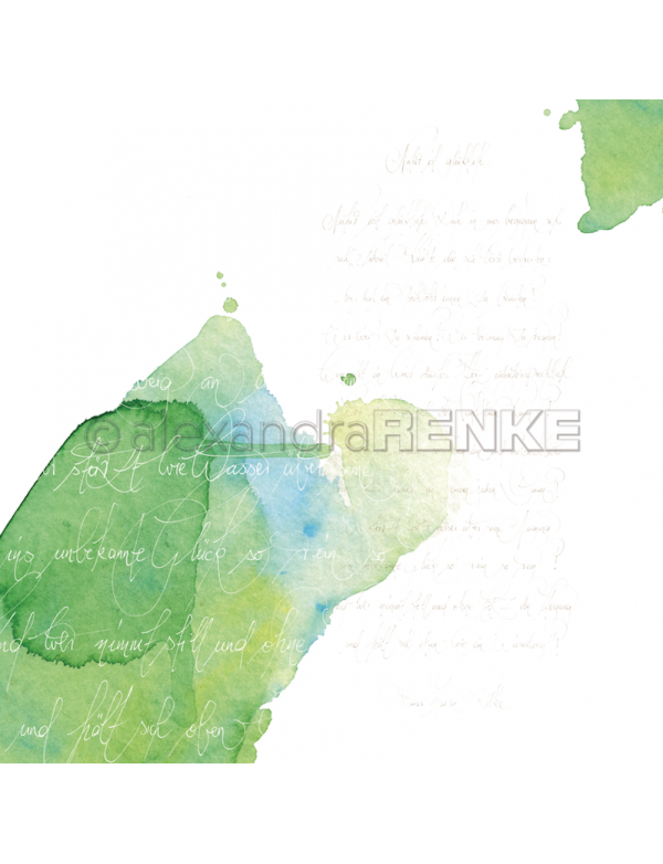 Alexandra Renke, Caligrafía Verde/Kalligraphie grün