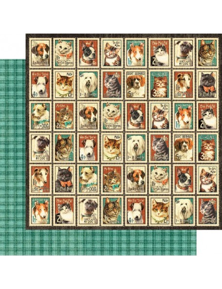 Graphic 45 Raining Cats & Dogs, Mr. Whiskers
