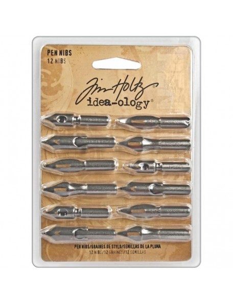 Tim Holz Idea-Ology Pen Nibs 1.5" 12, Antique Nickel