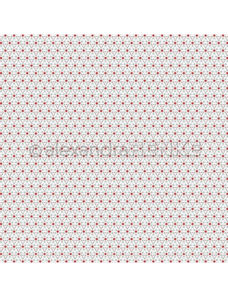 Alexandra Renke Cardstock de una cara 30,5x30,5 cm, Muster Sterne mit Punkte
