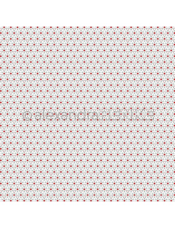 Alexandra Renke Cardstock de una cara 30,5x30,5 cm, Muster Sterne mit Punkte