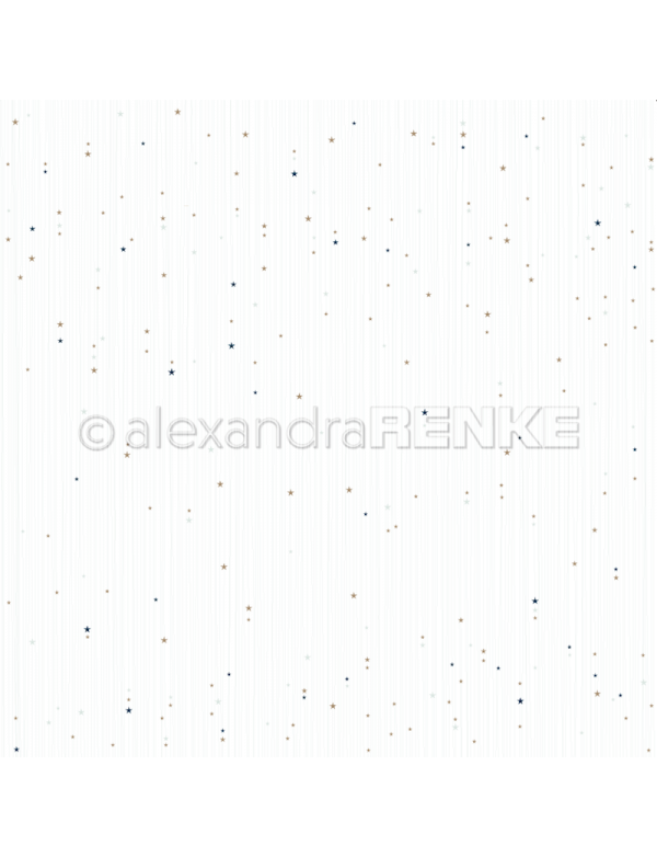Alexandra Renke Cardstock de una cara 30,5x30,5 cm, Sternenstreifen eisblau