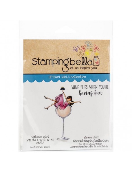 Stamping Bella Cling Stamps Uptown Girl Wilma Loves Wine