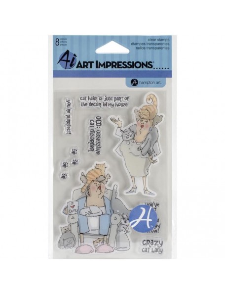 Art Impressions People Clear Stamps, Act My Age