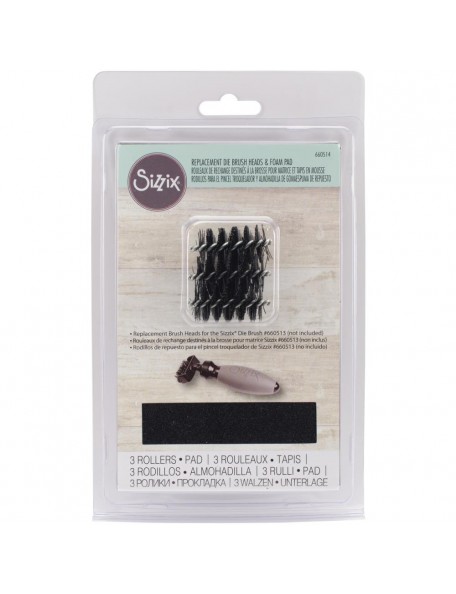 Sizzix Die Brush & Foam Pad Replacement-For 660513 Tool