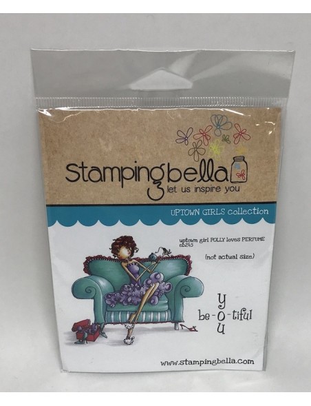 Stamping Bella Cling Stamp 6.5"X4.5", Uptown Girl Polly Loves Perfume  DESCATALOGADO