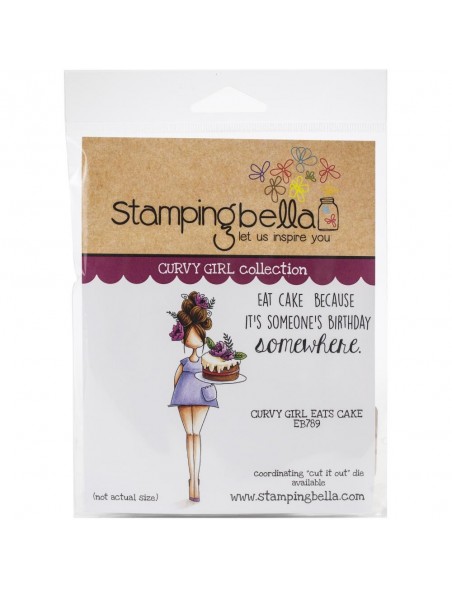 Stamping Bella Sello/Cling Stamps, Curvy Girl Eats Cake