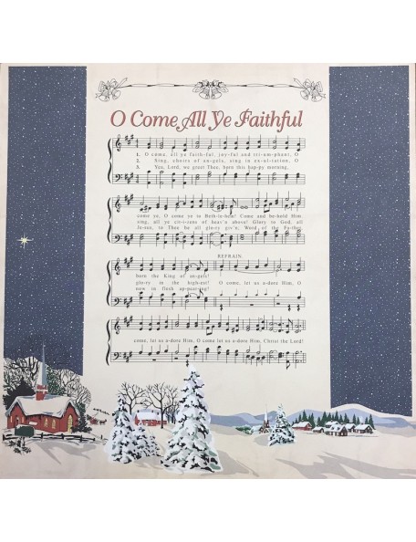 Carta Bella Christmas Wonderland Cardstock de doble cara 12x12", Joyful and Triumphant