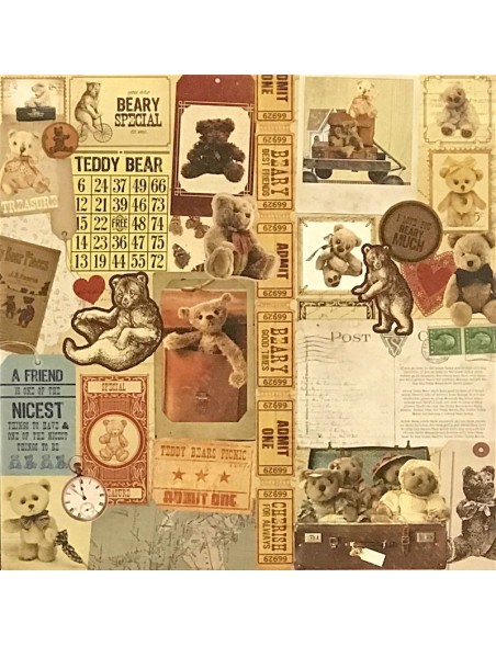 Papel Teddy - "Teddy Bear's Picnic", Kaisercraft