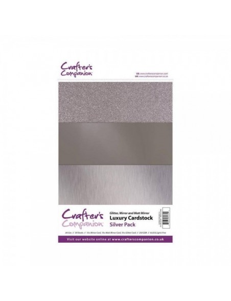 Crafter's Companion Silver Luxury Cardstock