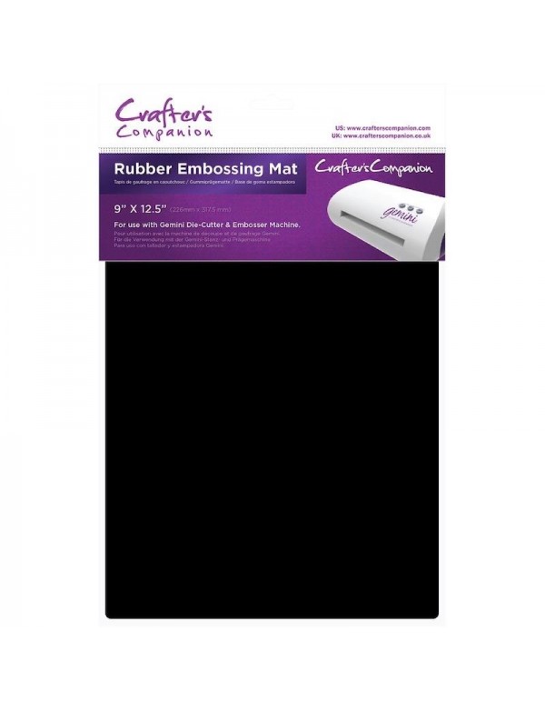 Crafter's Companion Gemini Rubber Embossing Mat 9"X12.5"