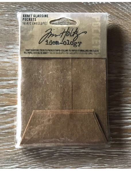 Tim Holtz ATC Glassine Pocket Envelopes 4.25"X3"