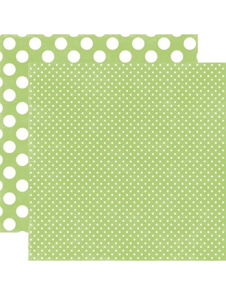 Echo Park Dots&Stripes Neapolitan, Lime Sherbet Tiny Dot