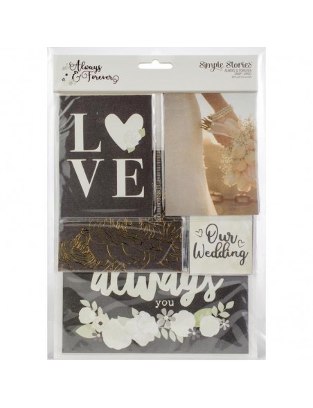 Simple Stories Always & Forever Sn@p! Card Pack 48