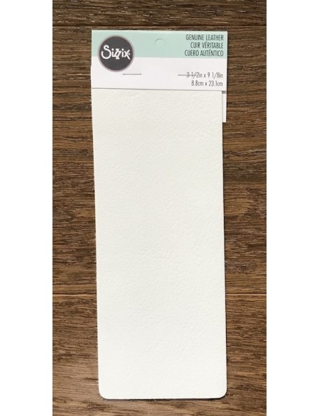Sizzix Cowhide Leather 3"X9" White