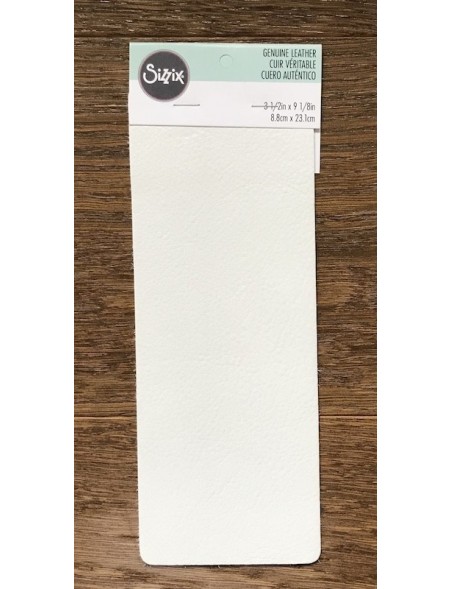 Sizzix Cowhide Leather 3"X9" White