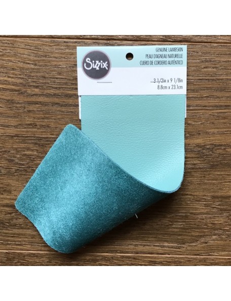 Sizzix Cowhide Leather 3"X9" Turquoise