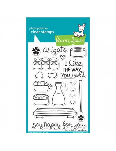 Lawn Fawn Let's Roll Clear Stamps 4"X6"