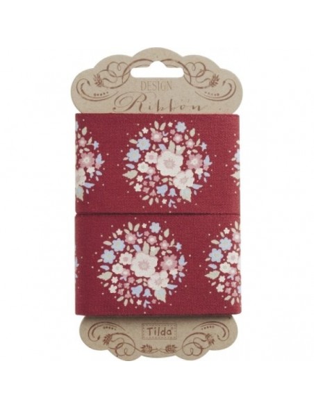 Tilda pack cintas decorativas Thula 45mm 3 mts., Rojo